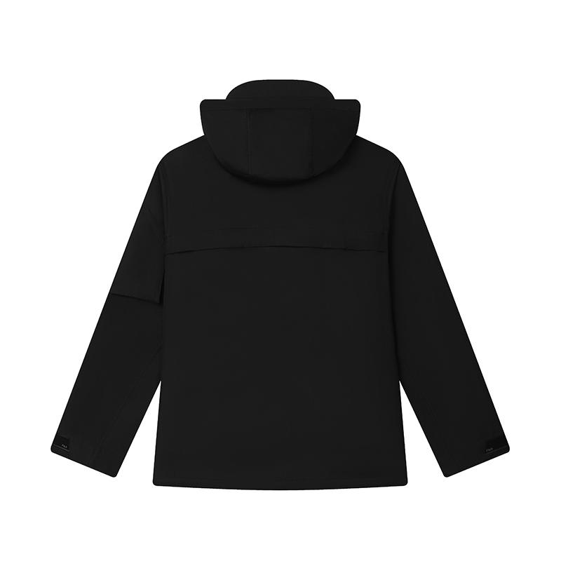 New FILA Windbreaker Jacket Men's Jet Black F11M448702FBK