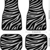 4 PCS New Bohemia Style Car Foot Pads Front Rear Botanical Prints Floor Mat Set Decorative Car Interior Rugs Automotive Supplies