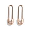 Copper Fashionable Zircon Studded Earrings Trendy Ol Look For Women 2024