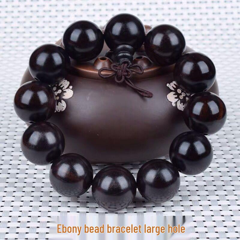 Duobao Agarholz & Rote Bohnen Ebenholz Gebetsperlenarmband 2.0
