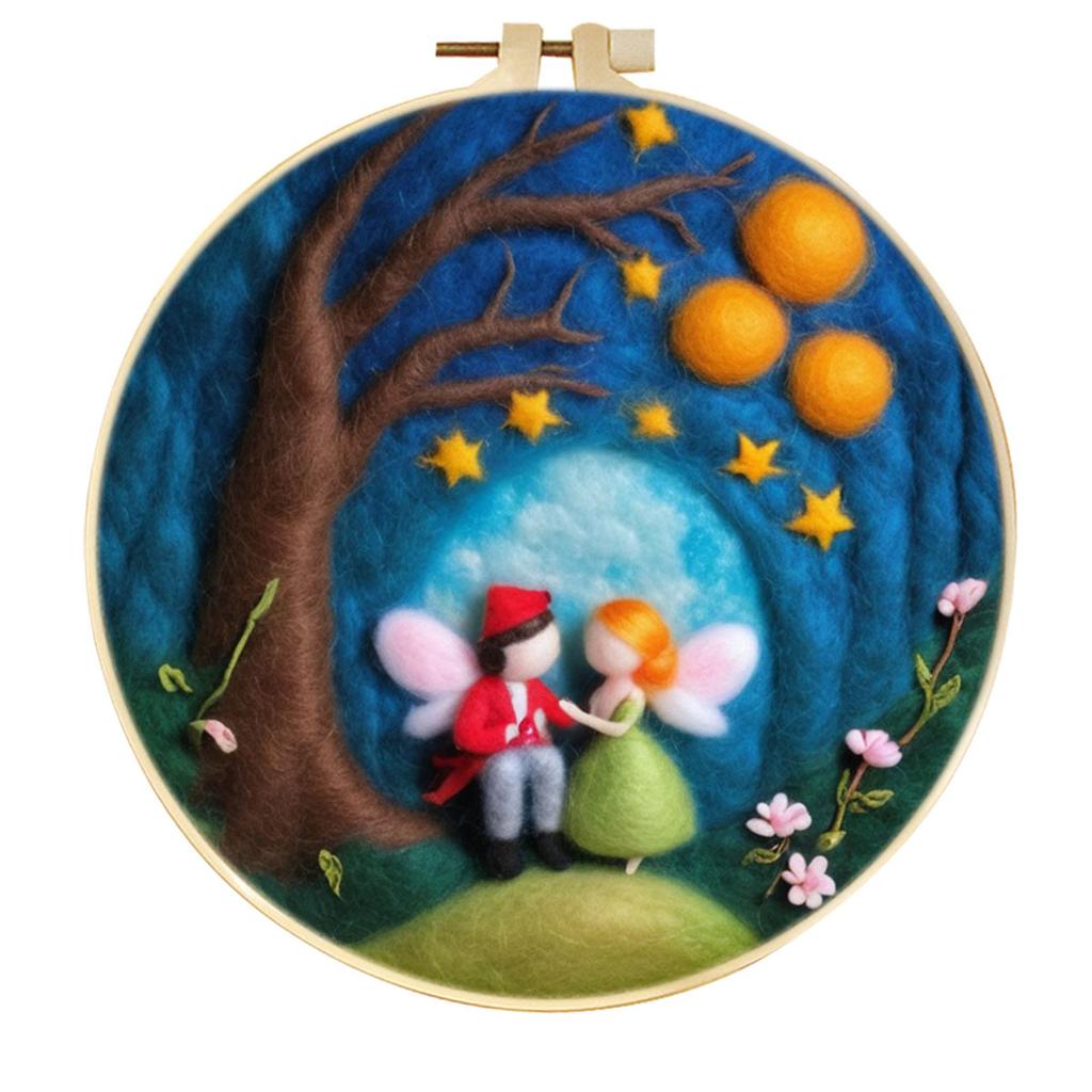 1pc Landscape Embroidery Kit with Felt Painting Design - DIY Gift