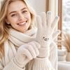 Warm Winter Knitted Gloves Thickened Wool Gloves Fashion Touch Screen Gloves  for Men Women
