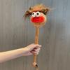 Plush Diy Versatile Hair Style Toy With Adorable Design And Accessory Keychain