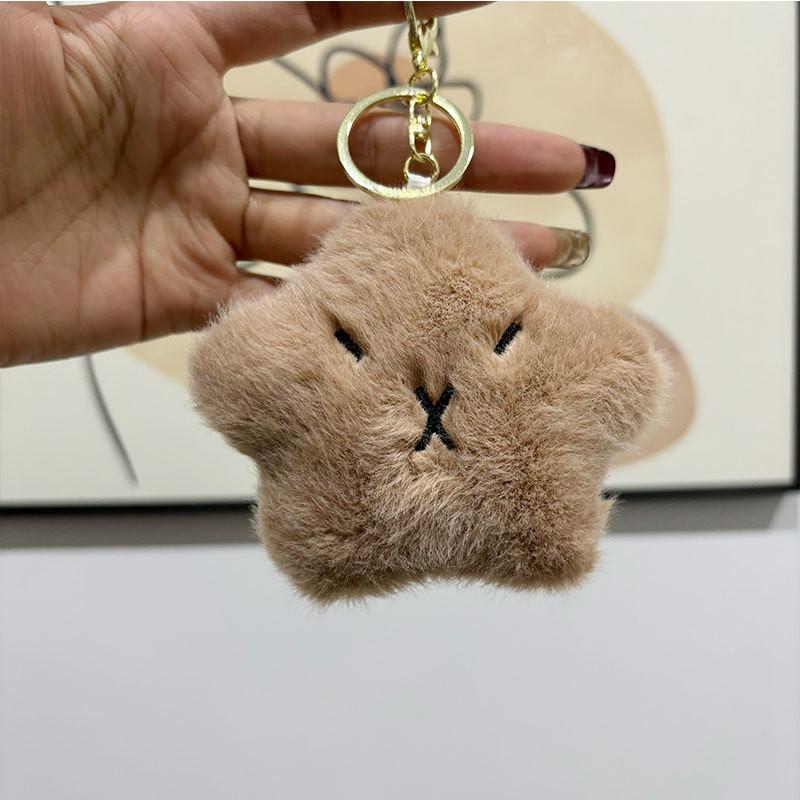 Adorable Mini Capybara Stuffed Animal Keychain Plush Toy Cute Backpack Charm