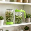 Plastic Wide Mouth Mason Jar Lids Set Of 4 Color Tight Container Covers For Sprouting Cores And Food Preservation