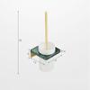 White/Black Marble Bathroom Toilet Brush Holder Wall-mounted Brushed Gold Toilet Cleaning Brush Bathroom Storage Organization