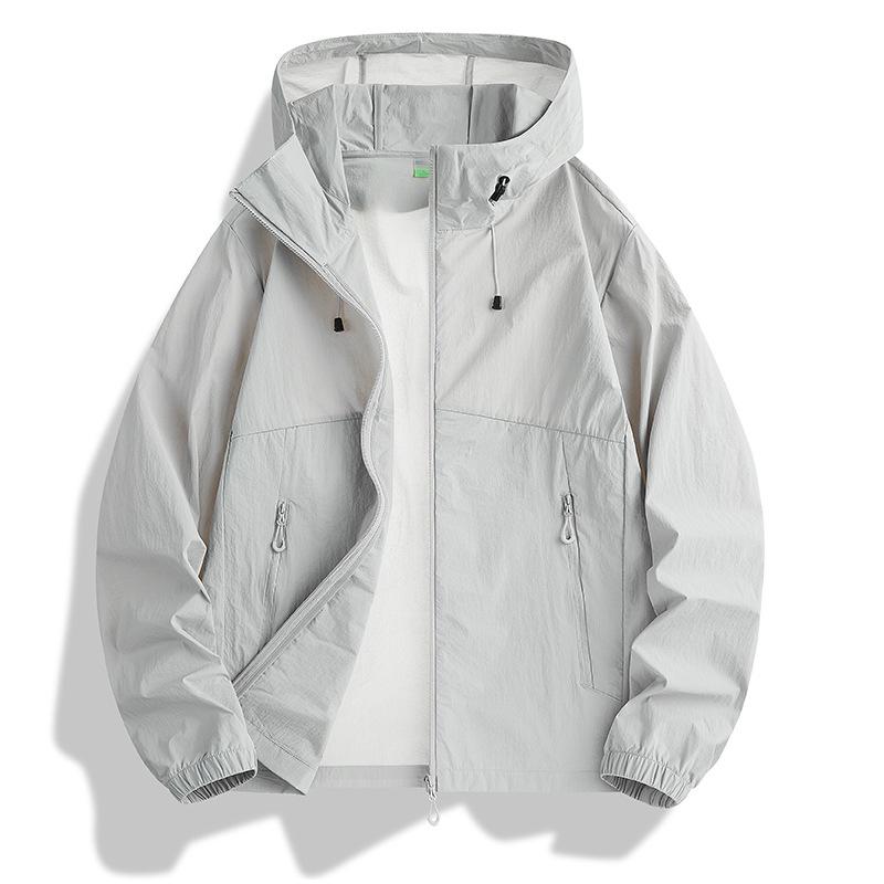 8808 Mountain-Style Couples' Ice Silk UV Protection Hooded Jacket UPF50+