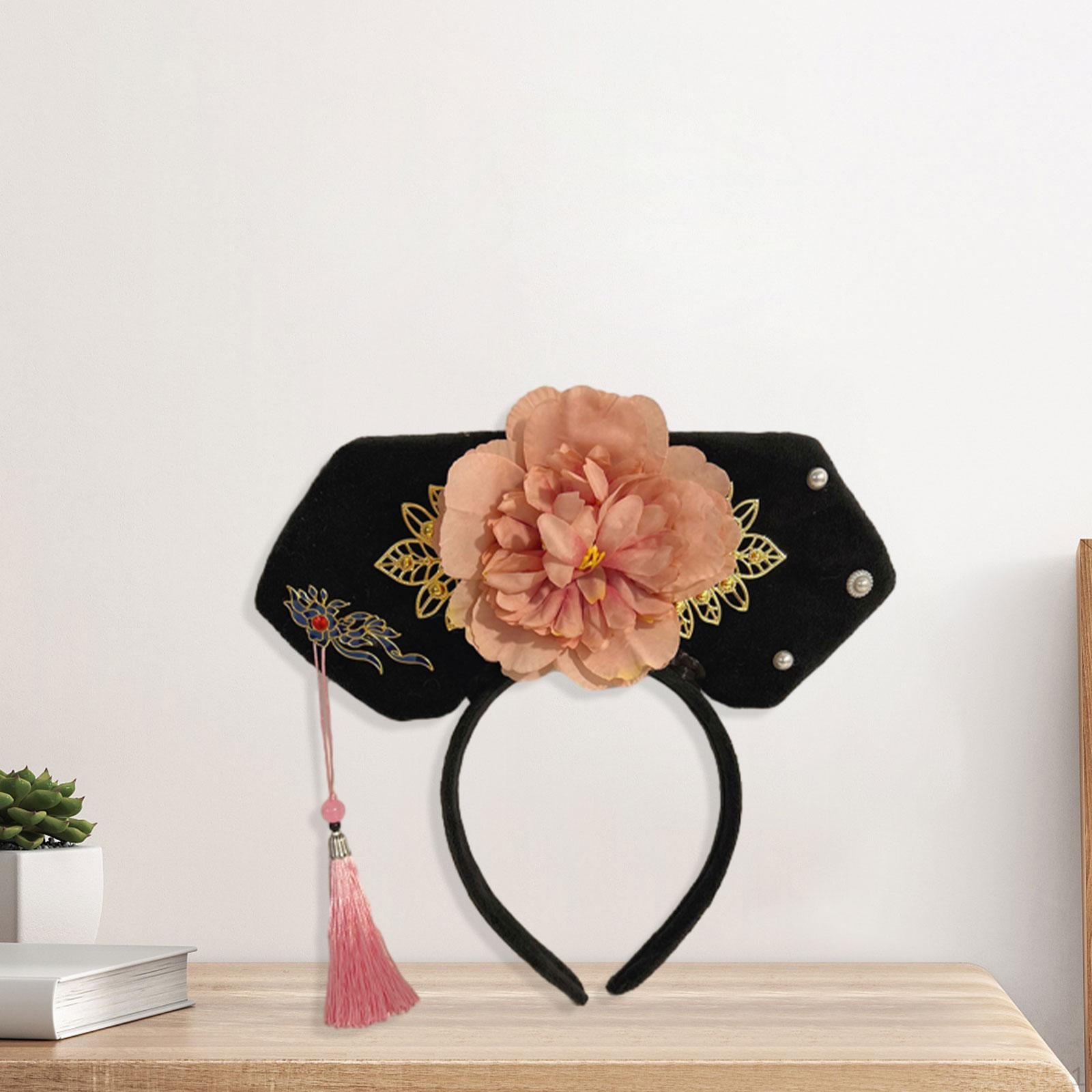 

Китайский головной убор, древняя заколка для волос, украшение, повязка на голову принцессы, повязка Цин Style A