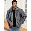 00 Men's stand-up collar short imitation fur jacket thermal imitation fox fur jacket