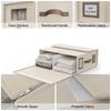 1pcs Sheet Quilt Cover Storage Box Fabric Bed Quilt Home Wardrobe Duvet Cover Storage Box Storage Box