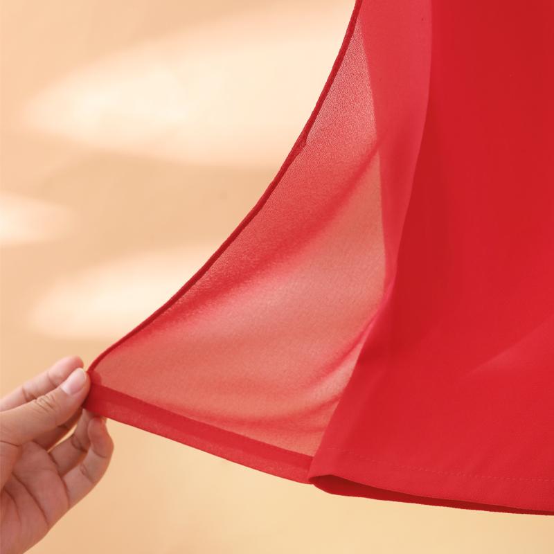Summer Chiffon Wide Leg Trousers Women Fashion High Waist Pants