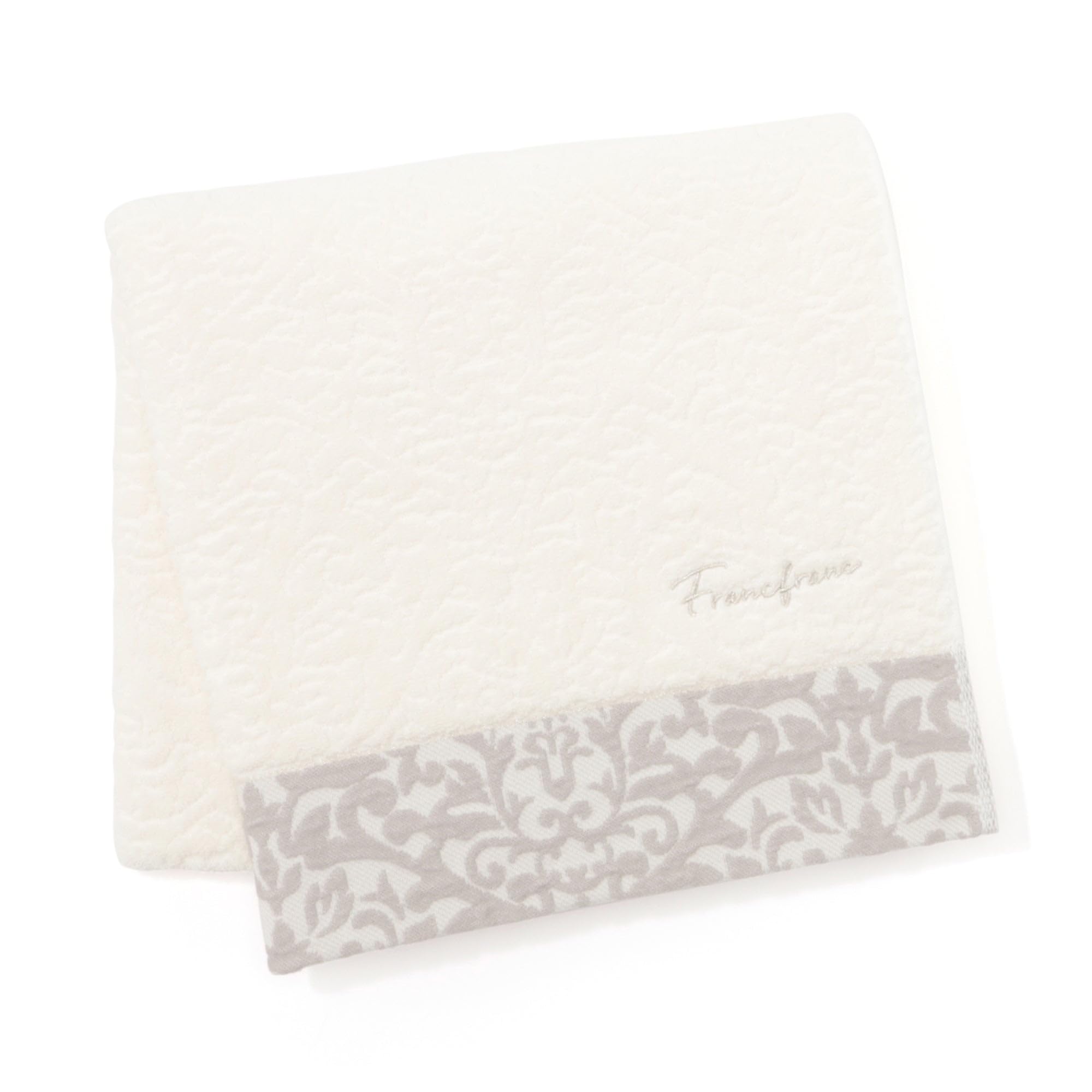 Francfranc Antibacterial and Deodorizing Acanthus Bath Ivory Towel,