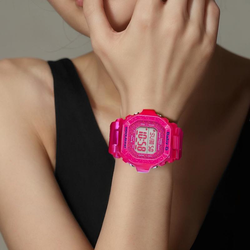 Casio BABY-G Electronic Fluorescent Lighting World Time 1/100 Second Stopwatch Multi-Function Alarm Countdown Fully Automatic Calendar BG-5600GL-4