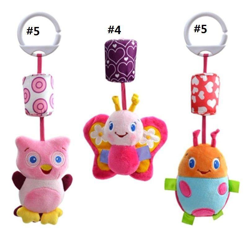 Adorable Animal Handbells Musical Developmental Toy For Kids Soft Plush Rattle