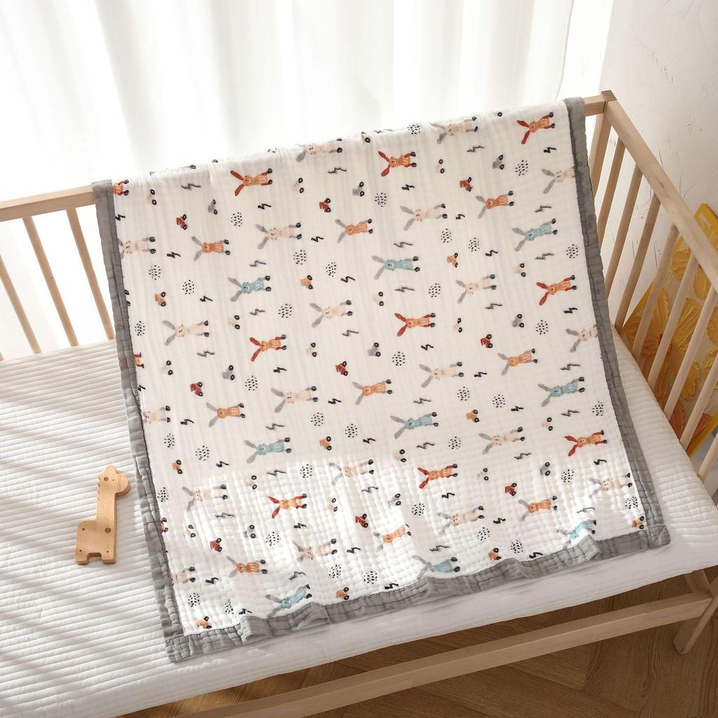 Six-layer Pure Cotton Gauze Baby Blanket and Swaddle