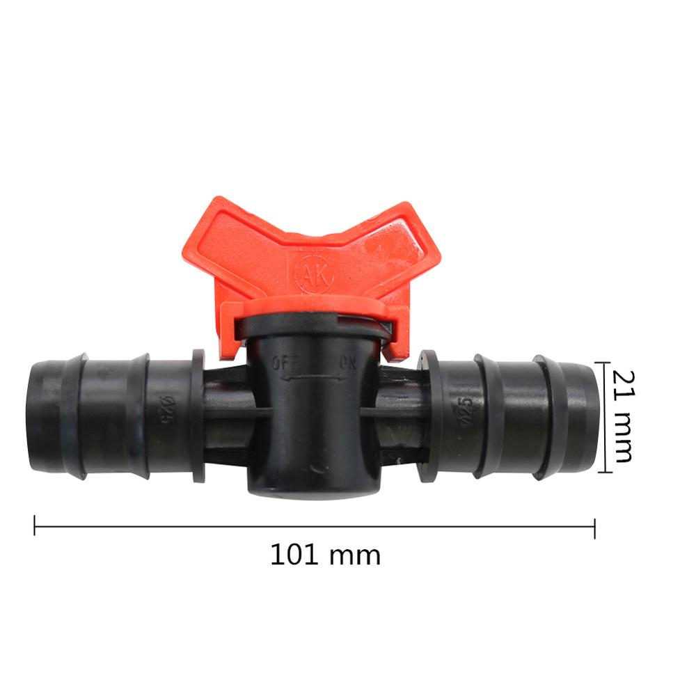 Garden Irrigation Pipe Valve 4/7mm 8/11mm Hose DN16 DN20 DN25 Pipe Waterstop Switch Garden Agriculture Water Control Valve 1Pc