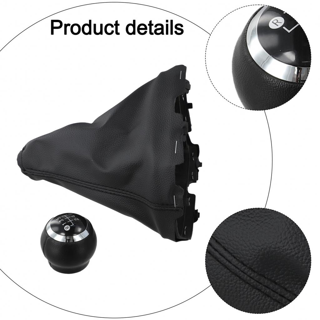 High Performance 6 Speed Leather Gear Shift Knob and Dust Cover for Toyota Cars