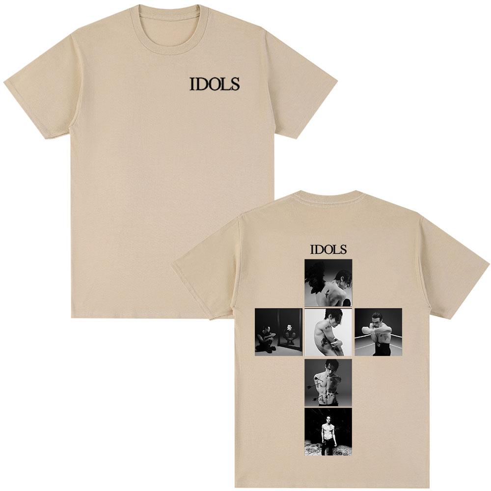 Sänger Yungblud IDOLS 2025 Neues Album Tour T-Shirt Herren Damen Kleidung Hip Hop Kurzarm T-Shirts Übergroße Lässige T-Shirt Oberteile