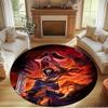 Ghostface Print Round Rug, Washable Floor Carpet, For Entryway Dorm Laundry Room Office Study, Home Decor Birthday Christmas Gift