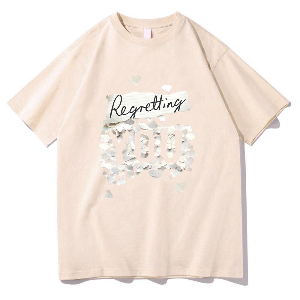 Regretting You Film Print T-Shirts Fiction Tee Casual Cotton Crewneck T-Shirt Unisex Soft Comfortable Y2K Clothes