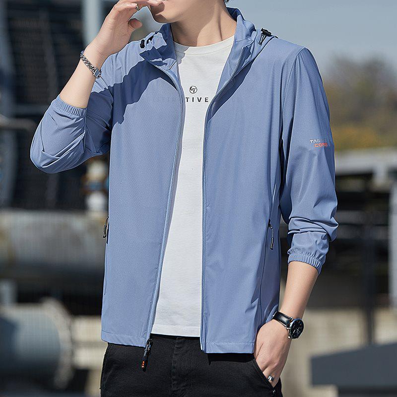 Men's Ultra-Thin Hooded Sun Protection Jacket for Summer Outdoor Sports & Fishing