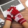 Student Unisex Gloves Christmas Snowflakes Gloves Full Fingers Gloves Korean Style Mittens
