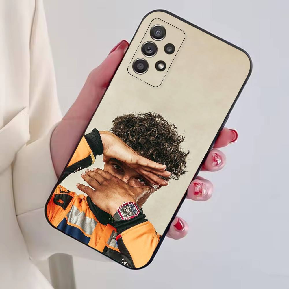 

Racer Lando N-Norris Phone Case For Samsung S25,S24,S21,S22,S23,S30,Ultra,S20,Plus,Fe,Lite,Note,10,Black Cover Samsung S235G