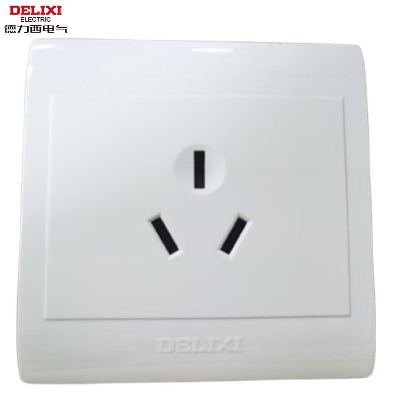 Delixi Electric 16A 3-Hole Surface-Mounted Wall Socket