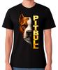 Pitbull T-Shirt Hunderasse Porträt Kraftvolle Grafik Unisex T-Shirt