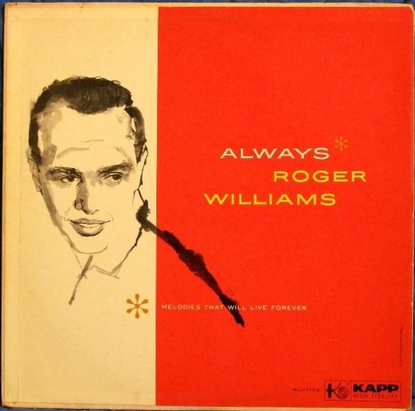 

LP Record ROGER WILLIAMS Always KS3056 Kapp Records Canada Jazz Used