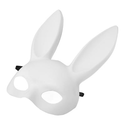Halloween Bunny Mask Half Face Adorable Rabbit Cosplay Mask Accessory for Party Supplies