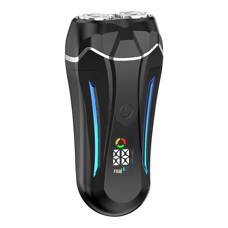 Compact German Electric Steel Shaver for Men - Portable Beard Trimmer for Car Use