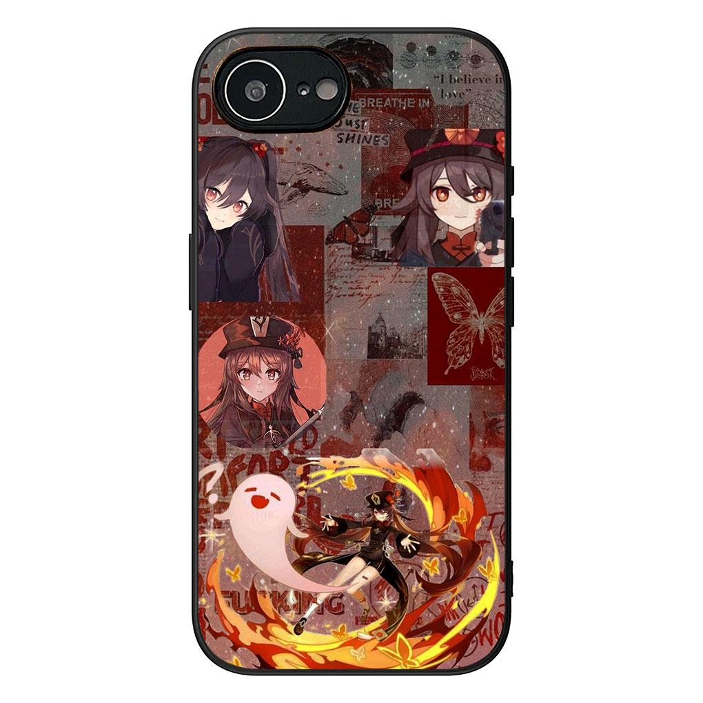 Cover for Samsung Galaxy A05 A06 A14 A50 A51 A52 A12 A13 A17 A70 A07 A25 A26 A56 A23 M53 Case Genshins Impacts Hu Tao HuTao