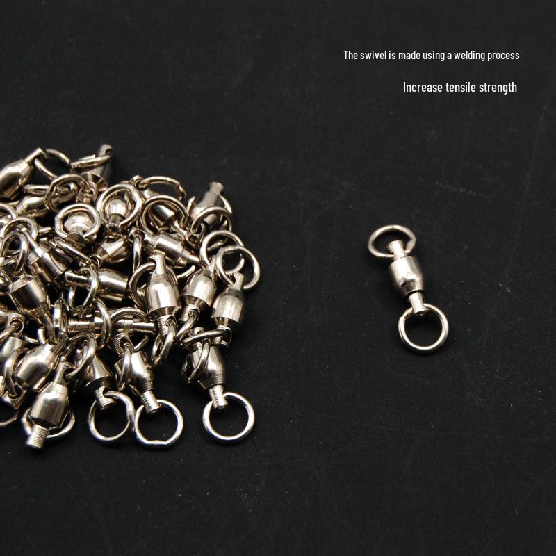 

Zhery Strong 8-Shaped Swivel Connectors for Sturgeon & Sea Fishing Rigs No.2, 30 pieces