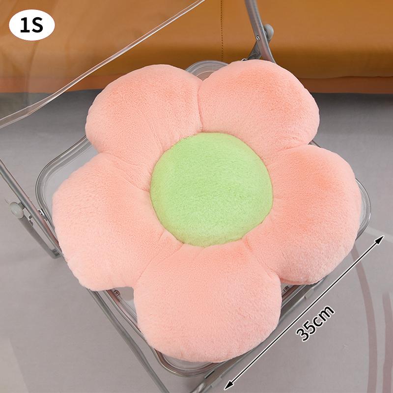 Flower Sitting Cushion Sofa Pad Office Chair Cushion Black White Seat Pad Seat Sofa Cushion Lumbar Support Pillow Room Decor