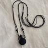 Handmade Retro Wood Beads Necklace Showcasing Artistic Gourd Kettle Charm Trendy Unisex Sweater Chain Accessory