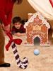 Candy Cane Club Gingerbread Golf Game Set Golf Balls Portable Design Indoor Golf Set Miniature Golf Set Family Activity
