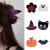 Sparkling Halloween Hairpins Permanent Acrylic Material Comfortable Wear Party Theme Accessories for Women Men Children