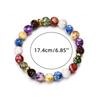 7 Chakras Reiki Healing Stone Bracelet Yoga Balance Energy Imitate Volcanic Stones Beads DIY Handmade Jewelry Beaded Bracelets
