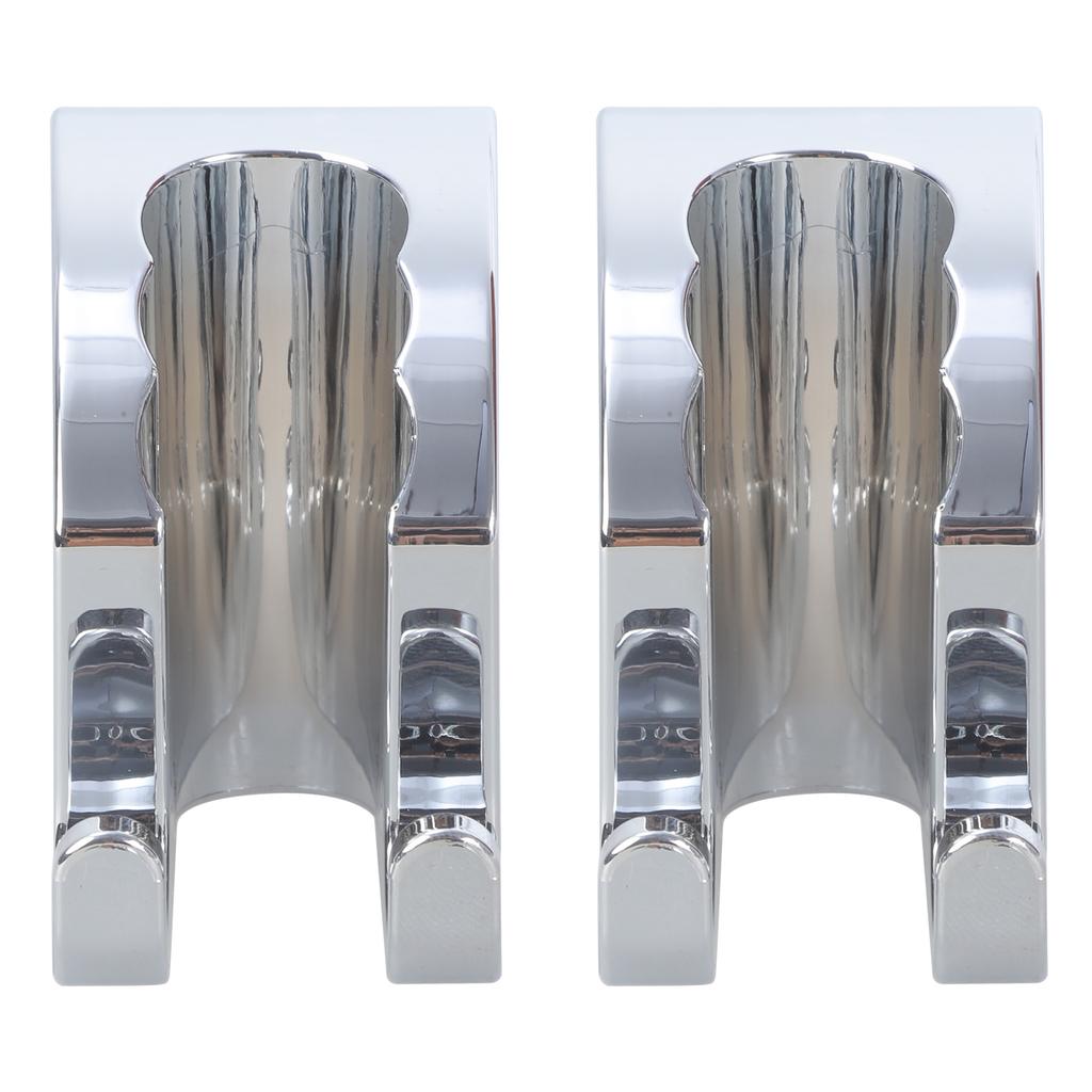 Shower Head Wall Holder with Multifunctional Hooks No Drill Shower Head Stand ABS Shower Head Bracket Simple Installs