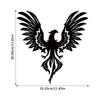 1 Stück schwarze Phoenix-Wanddekoration aus Eisenmetall – moderne Hängekunst für Küche und mehr