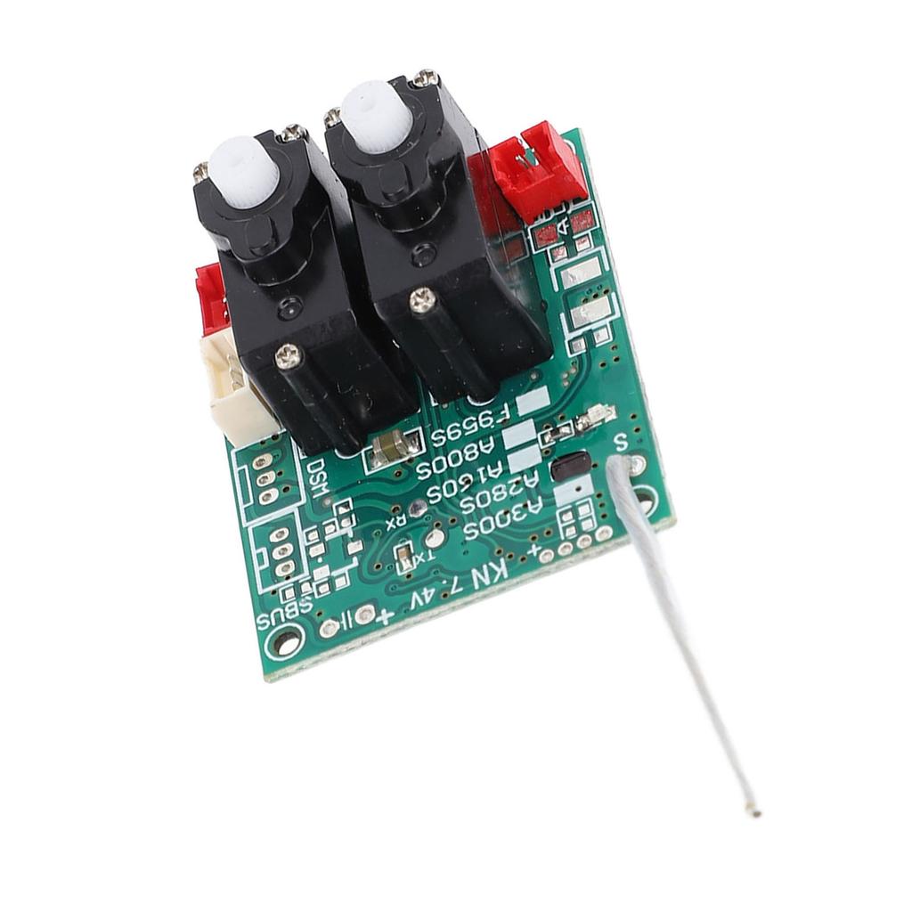 A280.0021.002 Replacement Receiver Board with 2PCS Steering Arm RC Spare Parts for XK A280 RC Airplane Glider Version 2
