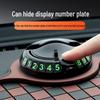 Anti-Slip Car Dashboard Mat & Phone Holder with Hidden Parking Plate