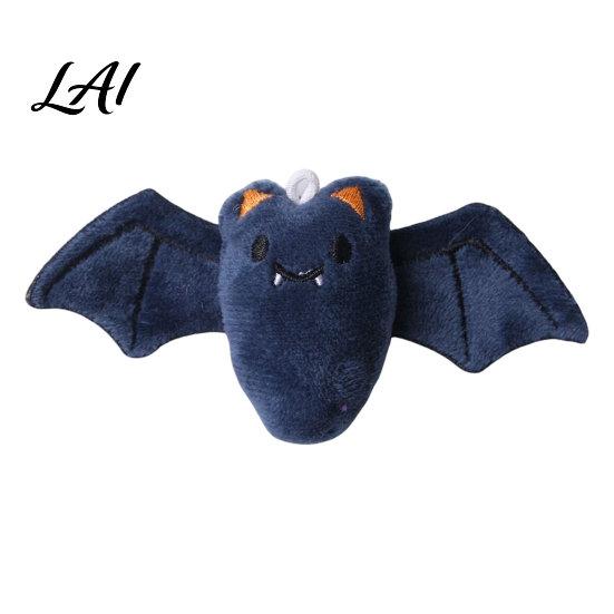 Plush Cat Toy Halloween Theme Toy Soft Ghost Bat Pumpkin Cute Stuffed Chew for Indoor Cats Boredom Relief Holiday Pet Photography Props