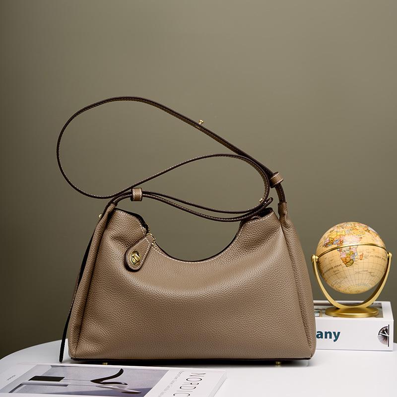 High-End Genuine Leather Shoulder Crossbody Bag