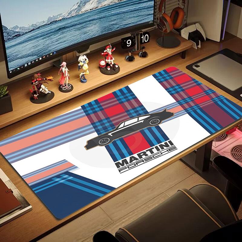 Martini Racing Large Size Mouse Pad Large Gaming Table Cushion Non-slip Laptop Tablet Big Mousepad XXL Mat Mini PC Playmat With Lock edge