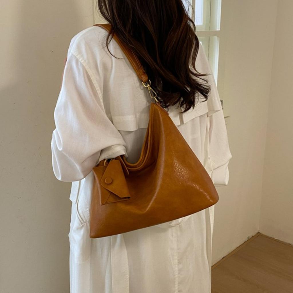 Shoulder Tote Bag Women PU Minimalist Daily Commute