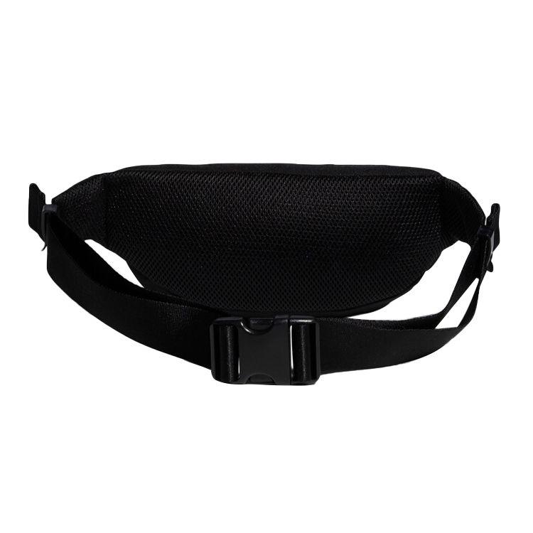 adidas Portable Zipper Closure Polyester Crossbody Waist Bag Unisex Bags Black GL8606