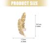 Fashionable Pearls Feather Brooch With Pearls Feather Accent Trendy Lapel Pin For Clothing Bags Versatile Use