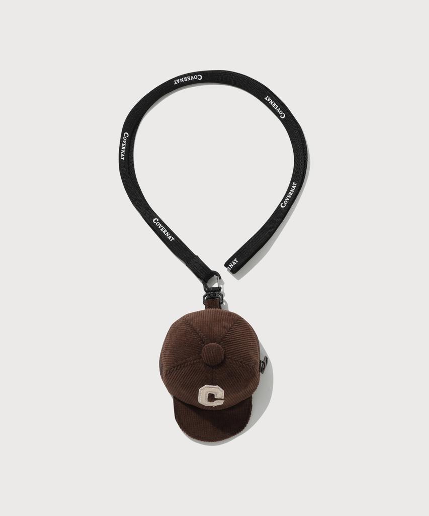 Covernat Corduroy C-Logo Hat Pouch Brown